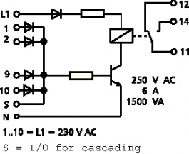 SMM-E16-230 VAC, Коллективный модуль индикаторов, Metz Connect