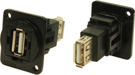 CP30208NM3B, USB Adapter in XLR Housing, 4, USB 2.0 A, Cliff