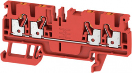 1521710000, A4C 2.5 RD terminal block a push-in, 0.5...2.5 mm2 800 vac 24 a red, Weidmuller