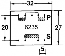 6235.0, Трансформаторы THD ;600 Ω - 600 Ω ct, Dantrafo