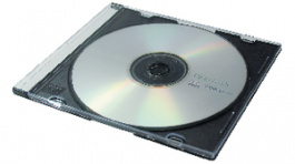 MX-293-10, Slimline CD case 10Stk.,black-transparent, Maxxtro