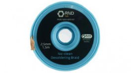 RND 560-00197, Desoldering Braid 1.5m 2.5mm Blue, RND Lab
