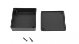 1551TBK, Miniature Plastic Hand Held Enclosure 1551 60x60x20mm Black ABS IP54, Hammond