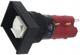 SD16-LAT1-2S, Кнопочный переключатель с подсветкой 18 x 24 mm Функция фиксации 2 NO+2 NC, DECA SWITCHLAB