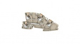 2668990000 Terminal Block, Blade Terminal, 6.3 x 3.5 mm, 4 Poles, 400V, 21A, 0.14 ... 4mm², Dark Beige