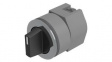 704.405.018 Selector Switch Actuator, 3 Positions, Black / Metallic, IP65, Momentary Functio