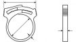 SNP2(E)-POM-NA-D1 [100 шт] Hose Clamp Natural - Coloured