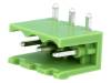 XY2500R-A(5.0)-3P Разъемный клеммник; гнездо; "папа"; 5мм; без боковых стенок; THT