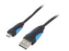VAS-A04-B300-N Кабель; USB 2.0; вилка USB A,вилка micro USB B; никелированные