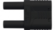 SKURZ 6100/19-4 IG 2MB NI/SW Safety Plug diam. 4 mm black CAT II N/