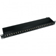 PPSA24-C6-KDBC Patch panel 19" black 1 HE 24x RJ45 Cat.6