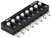 DM-08-V Переключатель: DIP-SWITCH; Кол-во секций:8; ON-OFF; 0,1A/50ВDC