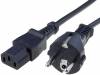 6052.0026 Кабель; вилка CEE 7/7 (E/F), IEC C13 "мама"; 5м; черный; ПВХ; 10А