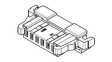 104128-0610 IllumiMate 1.00mm Pitch WTB Crimp Housing Single Row Side Lock 6 Circuits Natural