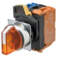 A22NZ-2BL-NWA, Головка селекторного переключателя серии A22N, двухпозиционная, пластиковая, авт, Omron
