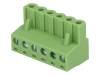 XY2500F-B(5.08)-6P Разъемный клеммник; вилка; "мама"; 5,08мм; прямой; зажим под винт