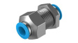 QSS-10-F Push-In Bulkhead Connector, 47.1mm, Compressed Air, QS