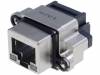 MRJR-5381-01 Гнездо; RJ45; со LED; UL94V-0; IP68; THT; на панель; угловой 90°