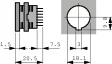 MAB 6100 DIN Connector, Socket, 6 Poles, 4A, 34VAC/VDC
