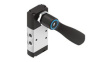 VHEF-HS-P53C-M-G18 Manual Hand Lever Valve, Mechanical Spring Return, 3/2, -95kPa ... 1MPa, G1/8"