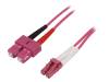 FP4LS07 Разъем: световодный; patchcord; LC, SC; на защелки; Кат: OM4; "папа"