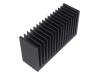 SK 627 50 SA, Радиатор: штампованный; ребристый; черный; L:50мм; W:160мм; H:82мм, Fischer Elektronik