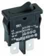 1901.1102 ROCKER; SPST; Положения:2; OFF-ON; 6A/250ВAC; черный; IP40; 100мОм