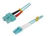FP3LS01 Разъем: световодный; patchcord; LC, SC; на защелки; Кат: OM3; "папа"