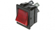 C1353ALNAE Rocker switch 2P 16 A 250 VAC red