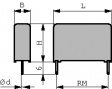 MKS4D033302C00KSSD Конденсатор 330 nF 100 VDC 63 VAC