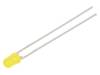 TLHY4400 LED; 3мм; желтый; 1,6-10мкд; 30°; Поверхность: выпуклая; Шаг:2,54мм