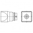 NQ45 Quad Nozzle, 31.3 mm x 31.3 mm