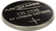 1516-0009 Lithium Button Cell Battery,  Lithium Manganese Dioxide, 3 V