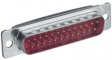 F15P-K700 D-Sub plug 15 Male Solder Cup / Solder Lug/Straight