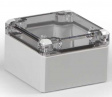 DABP080806T Cubo D 80 x 82 x 56 мм, глухая стенка, прозрачная крышка, ABS, IP 66/67