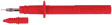SPS 2381 Ni / SW Измерительный щуп; 5А; черный; Размер гнезда:4мм; 1кВDC; 5мОм