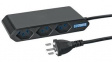 200161113 Outlet Strip 6 Type J (T13) Black Type J (T12)