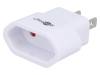 45345, Адаптер; Вых: EU; Вх: ЯПОНИЯ, USA; Цвет: белый, Goobay