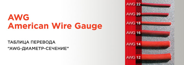Что такое AWG и как перевести его в сечение кабеля?