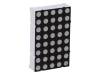 KWM-30581CGB Дисплей: LED; матрица; 5x8; желто-зеленый; 3-6мкд; катод; 2,2?2,8В