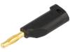FK15LAU/1/SW, Вилка; "банан" 4мм; 16А; 70ВDC; черный; Диам.кабеля макс:4мм, Schutzinger