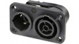 NAC3PX-TOP Applicance Power Inlet-Outlet Combination, Tab Terminal
