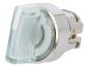 ZB4BK1513 Selector Switch Head, Latching Function, Padlockable Handle, White