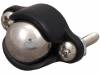 BALL CASTER WITH 3/8 METAL BALL, Опорный шарик; H:10,2мм; Материал крепления: пластик; на провод, POLOLU