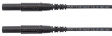 MSFK A341 / 1 / 200 / SW Safety test lead diam. 4 mm Black 200 cm 1 mm2 CAT III
