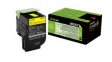 80C2XY0 Toner Cartridge, 4000 Sheets, Yellow
