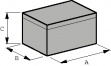 ABS 95/60 HG Клеммная коробка с крышкой 100 x 100 x 60 mm ABS