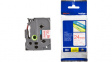 TZE252 Label Tape 24 mm Red on White 8 m