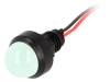 LG-D20-220DC Индикат.лампа: LED; выпуклый; 220ВDC; Отв: O13мм; IP40; пластмасса