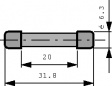 0312.100HXP Предохранитель, 6,3 x 32 mm: 0.1 A быстрого,312